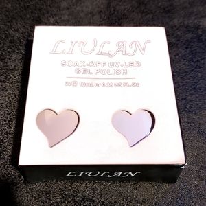 New in Box LIVLAN Soak-Off UV-LED GEL POLISH Set NUDE Pinks